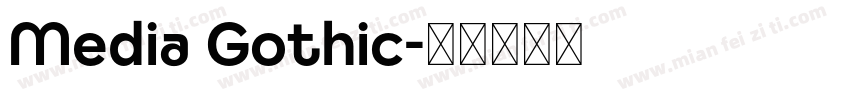 Media Gothic字体转换